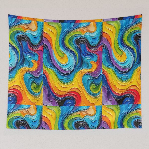 Item preview, Abstract artwork with rich paint colors designed and sold by Diana Voicu.