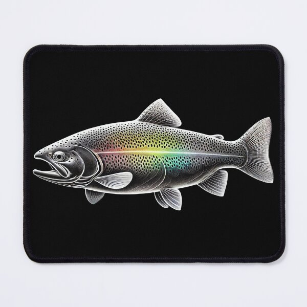 Item preview, Monochromatic Fish - Rainbow Trout designed and sold by Blink Art Studio.