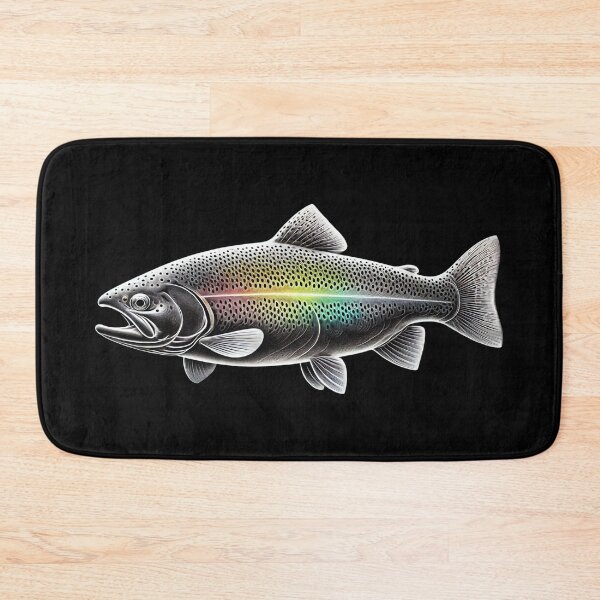 Item preview, Monochromatic Fish - Rainbow Trout designed and sold by Blink Art Studio.