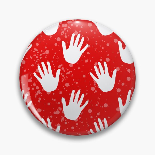 Item preview, Red White Hands Pattern Design designed and sold by PatternTitan.