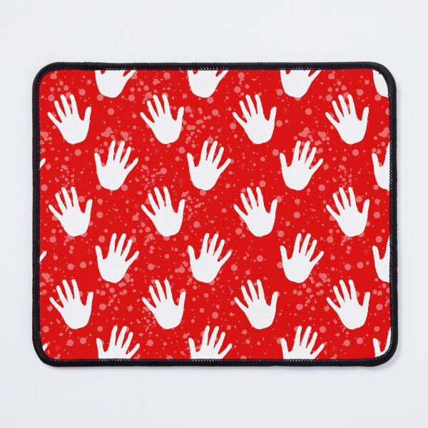 Item preview, Red White Hands Pattern Design designed and sold by PatternTitan.