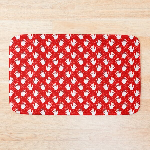Item preview, Red White Hands Pattern Design designed and sold by PatternTitan.