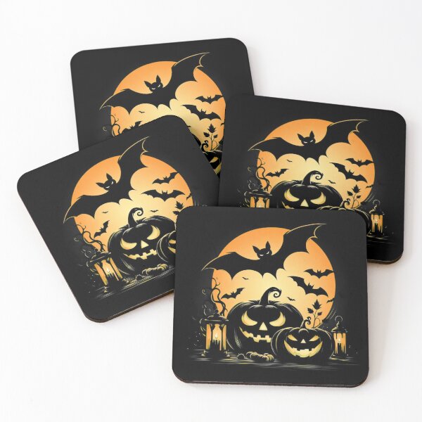 Item preview, Halloween theme 1, bat, moon, pumkin designed and sold by sinemsworld1.