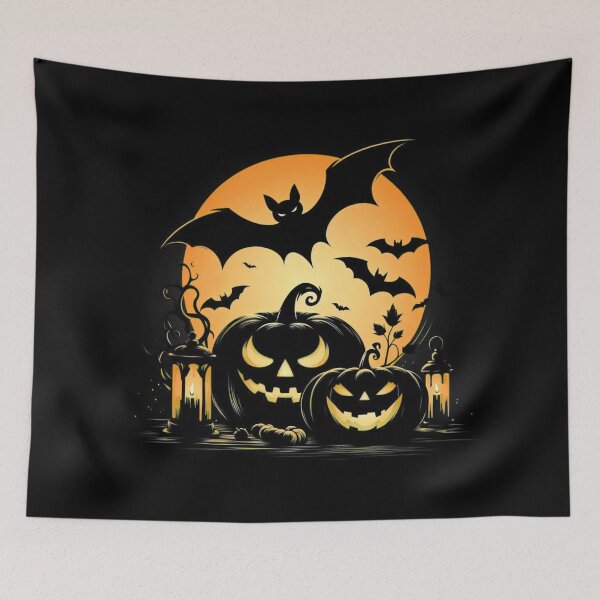 Item preview, Halloween theme 1, bat, moon, pumkin designed and sold by sinemsworld1.
