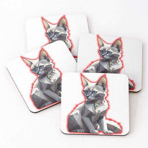Item preview, Balinese Cat: The Graceful Allure of Siamese Elegance Sticker designed and sold by MYRACHID.
