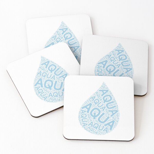 Item preview, Aqua Water Drop Text Poem designed and sold by Dinahspace.