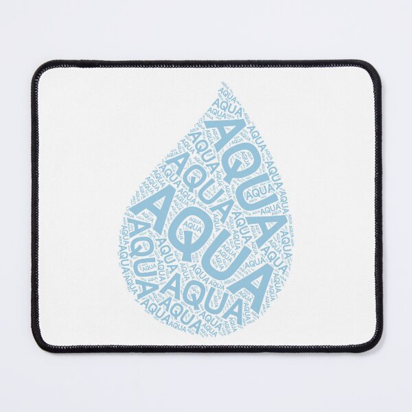 Item preview, Aqua Water Drop Text Poem designed and sold by Dinahspace.