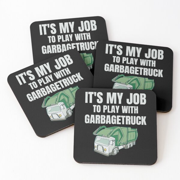 Item preview, Sanitation Worker Pride - It's My Job to Play with Garbage Trucks gift recycling designed and sold by skulltshirt.