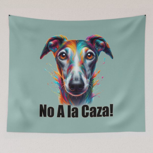 Item preview, No A la Caza! - Stop the hunt! Galgo in color designed and sold by Berlini.