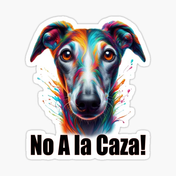 Item preview, No A la Caza! - Stop the hunt! Galgo in color designed and sold by Berlini.