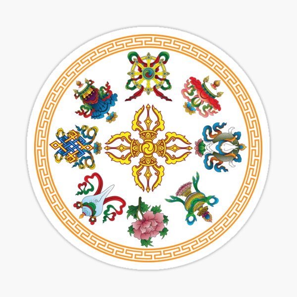 Item preview, Eight auspicious symbols  designed and sold by Chimi Dorji.