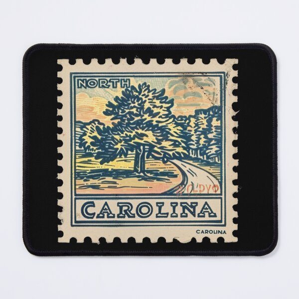Item preview, Vintage North Carolina Scenic Landscape Stamp - Collectible Travel Art designed and sold by tiigerdad.
