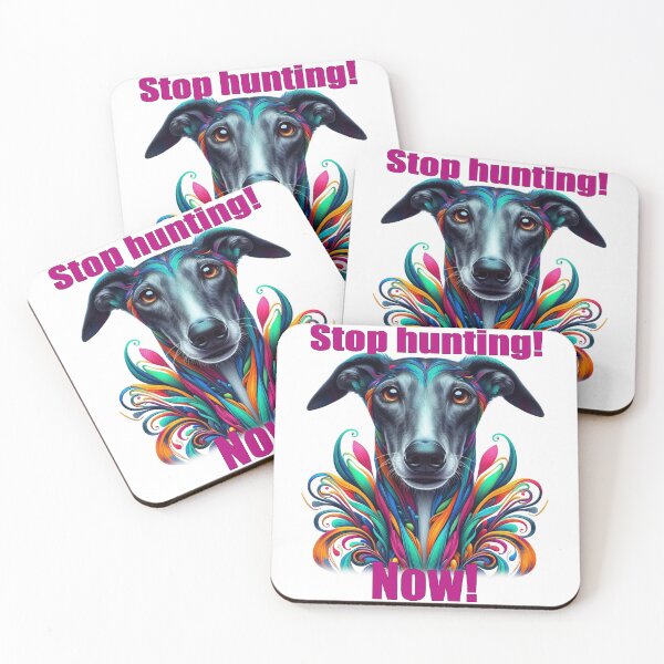 Item preview, Stop hunting! Now! - Stop the hunt! Now! Galgo in colorful designed and sold by Berlini.
