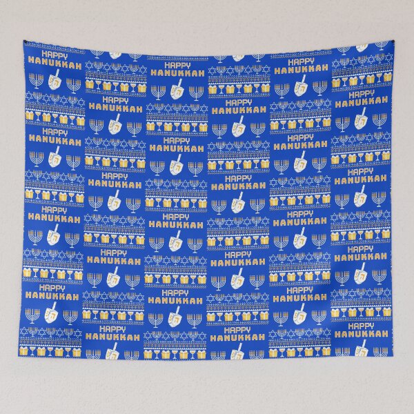 Item preview, Ugly Sweater Style Happy Hanukkah designed and sold by darkskydelights.