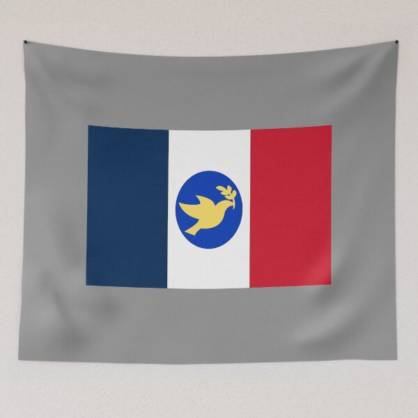 Item preview, French Peace Dove Coat of Arms Flag designed and sold by JonathanR1994.