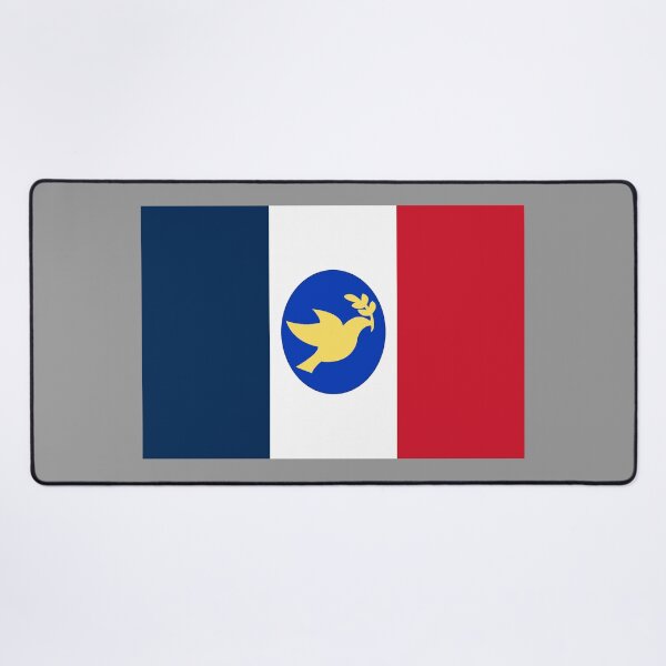 Item preview, French Peace Dove Coat of Arms Flag designed and sold by JonathanR1994.