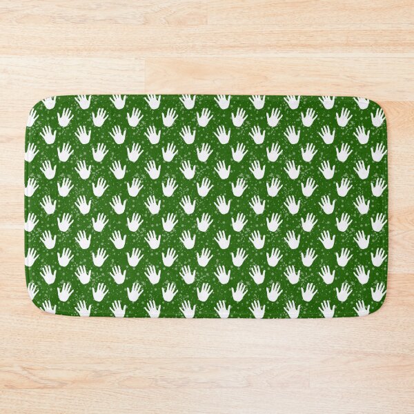 Item preview, Green White Hands Pattern Design designed and sold by PatternTitan.