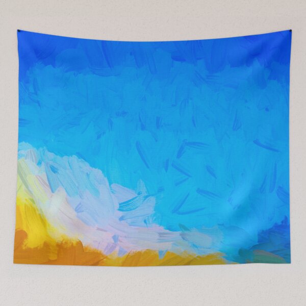 Item preview, Digital Abstract Gold and Blue X101 designed and sold by RichFrancoCars.