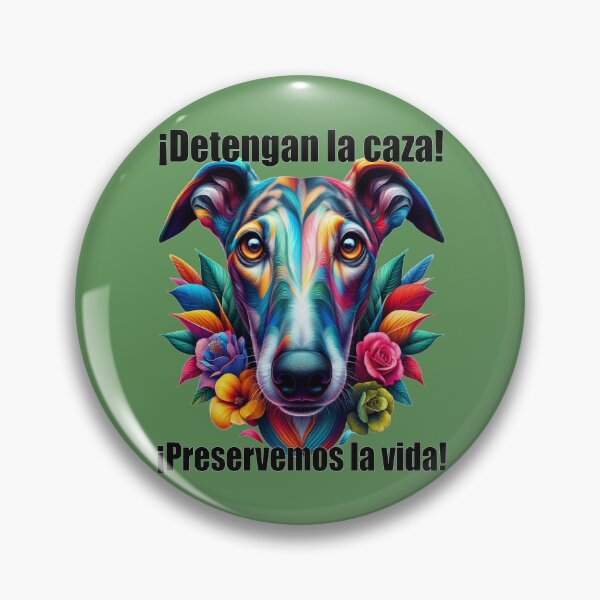 Item preview, Detengan La Caza! Preservemos la vida!- Stop the hunt! Preserve life! Galgo in colorful designed and sold by Berlini.