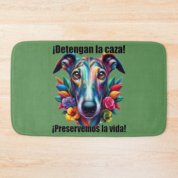 Item preview, Detengan La Caza! Preservemos la vida!- Stop the hunt! Preserve life! Galgo in colorful designed and sold by Berlini.