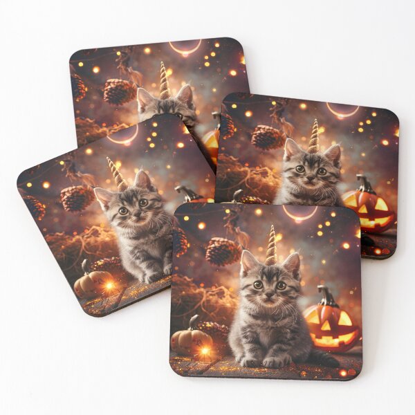 Item preview, Enchanted Halloween Kitten designed and sold by Magicifa.