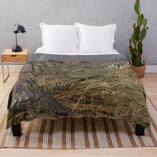 Item preview, Crocodile Waits at Water's Edge designed and sold by SafariByMarisa.