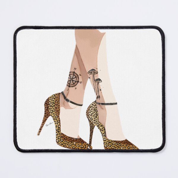Item preview, Leopard evening shoes designed and sold by Hen-C-Art.