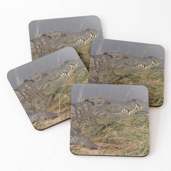 Item preview, Crocodile Waits at Water's Edge designed and sold by SafariByMarisa.