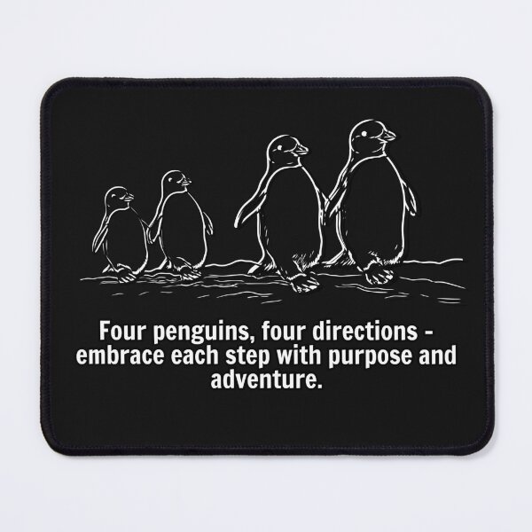 Item preview, Four Penguins and Four directions for Penguin Lovers  designed and sold by penguinarchives.