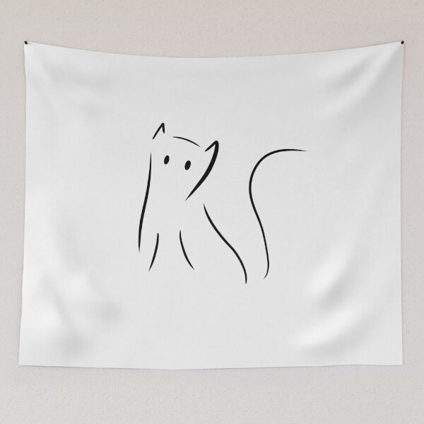 Item preview, Lindo dibujo de gato simplista designed and sold by kitty-kingdom.