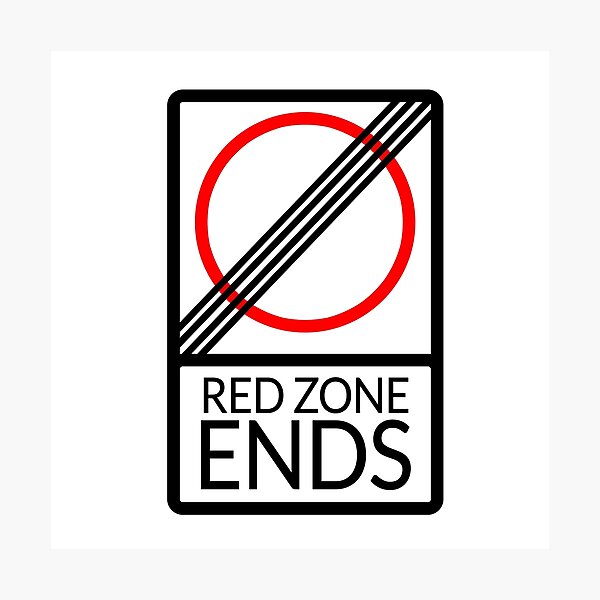 Red Zone Ends Photographic Print
