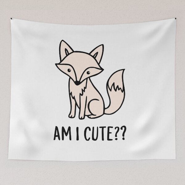 Item preview, Am I Cute Fox? designed and sold by PragmaticP.