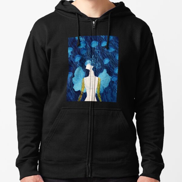 jellyfish phos Zipped Hoodie