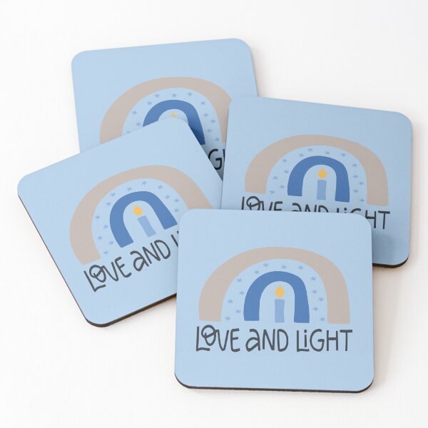 Item preview, Boho Love and Light Modern Hanukkah Rainbow designed and sold by darkskydelights.