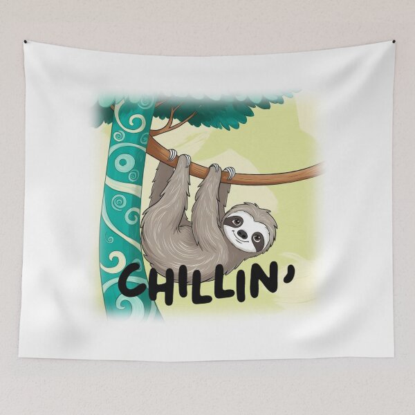 Item preview, CHILLIN'- SLOTH STYLE designed and sold by Canvations.