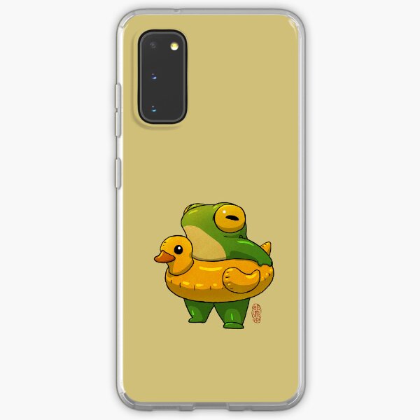 Aperçu de l'œuvre heure d'été mignonne grenouille canard piscine floatie illustration style asiatique créée et vendue par DingHuArt.