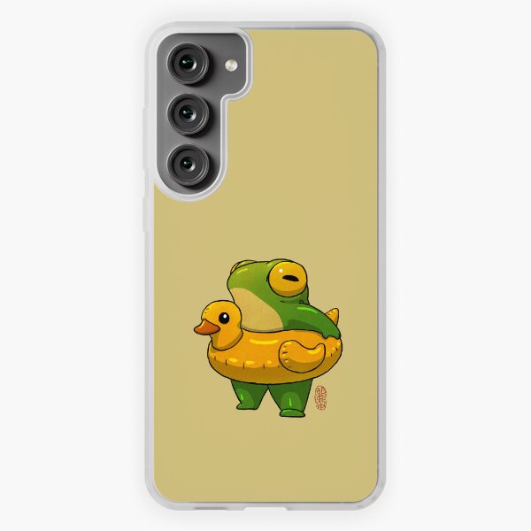 Aperçu de l'œuvre heure d'été mignonne grenouille canard piscine floatie illustration style asiatique créée et vendue par DingHuArt.