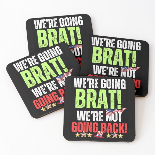 Item preview, We're Going BRAT Harris 2024 Vote Blue Save Democracy Political Design designed and sold by EarthArtDesigns.