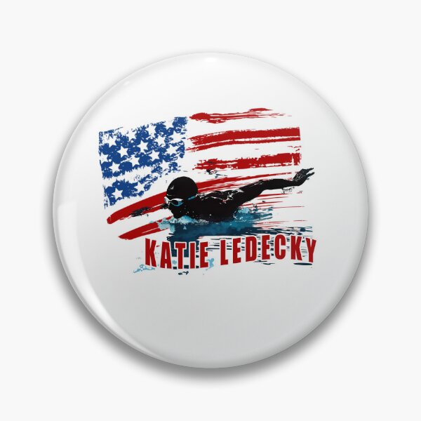 Item preview, Katie Ledecky with the American flag designed and sold by muta1993.