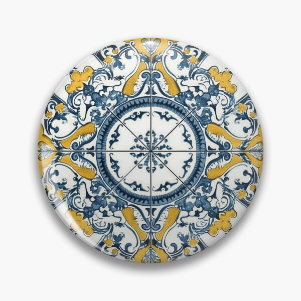 Item preview, Portuguese style tile pattern designed and sold by Tirsot.
