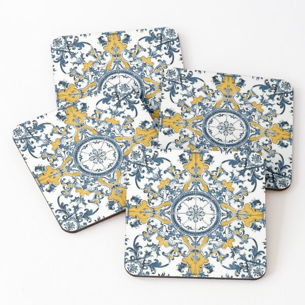 Item preview, Portuguese style tile pattern designed and sold by Tirsot.