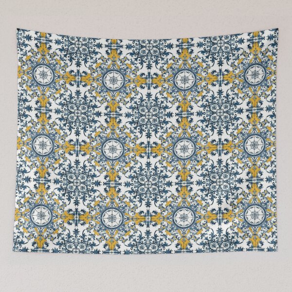 Item preview, Portuguese style tile pattern designed and sold by Tirsot.