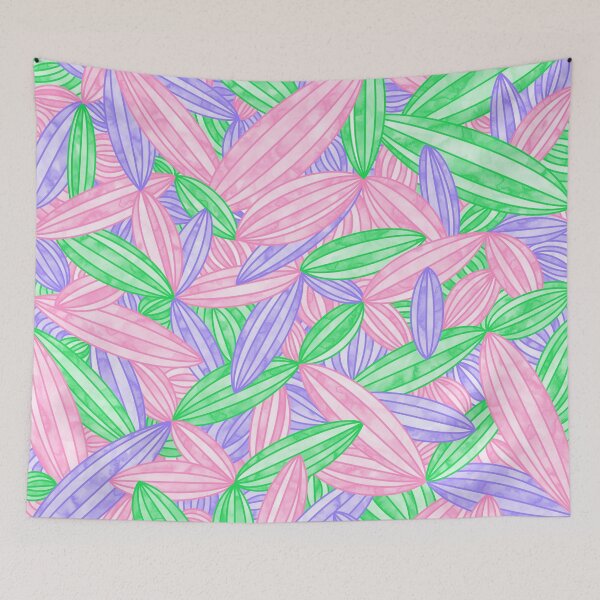 Item preview, Trigender Pride Abstract Zen Flower Petals Pink Green Puprle designed and sold by JoyfulJen.