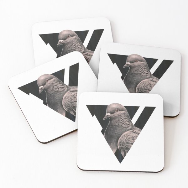 Item preview, Geometric Pigeon - Modern Illustration designed and sold by FugitiveLJ27.