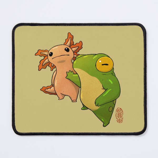 Item preview, let him cook frog axolotl cute artwork asian style designed and sold by DingHuArt.