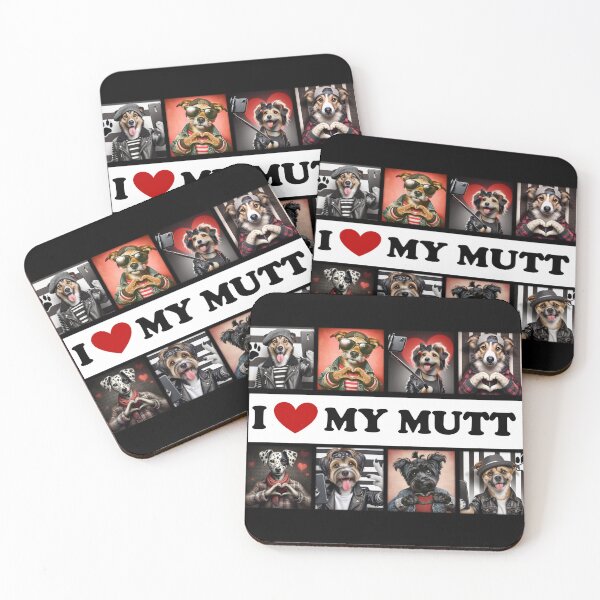 Item preview, "I love my Mutt." designed and sold by TheDogOnIt.