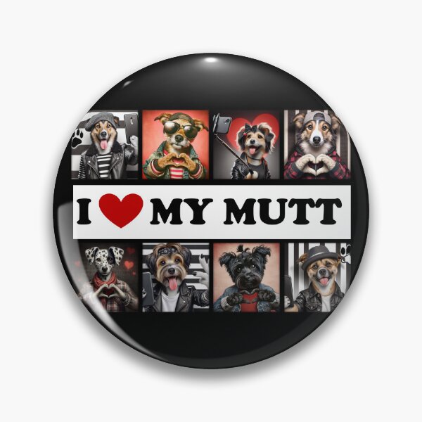 Item preview, "I love my Mutt." designed and sold by TheDogOnIt.