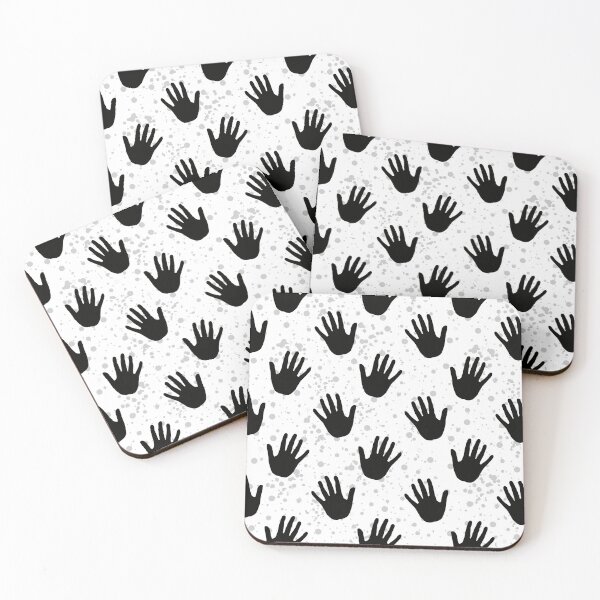 Item preview, White Black Hands Pattern Design designed and sold by PatternTitan.