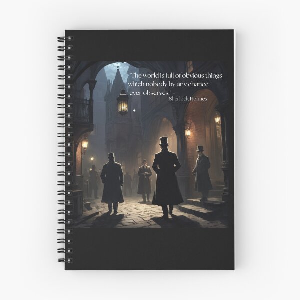 Item preview, Cita de Sherlock Holmes y escena callejera victoriana designed and sold by dreamparlor.