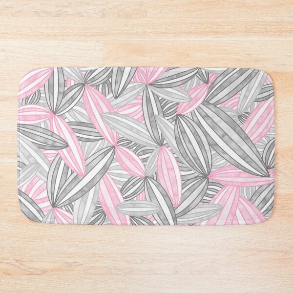 Item preview, Demigirl Pride Abstract Zen Flower Petals Pink Grey designed and sold by JoyfulJen.